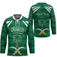 Personalized Saudi Arabia Hockey Jersey Happy National Day