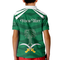 Personalized Saudi Arabia Kid Polo Shirt Happy National Day