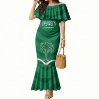 Personalized Saudi Arabia Mermaid Dress Happy National Day