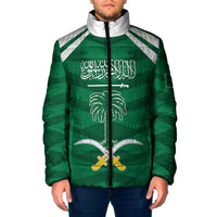 Personalized Saudi Arabia Padded Jacket Happy National Day