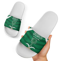 Saudi Arabia Slide Sandals Happy National Day