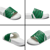 Saudi Arabia Slide Sandals Happy National Day