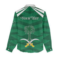 Personalized Saudi Arabia Women Casual Shirt Happy National Day