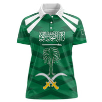 Personalized Saudi Arabia Women Polo Shirt Happy National Day