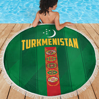 Turkmenistan Beach Blanket Happy Independence Day
