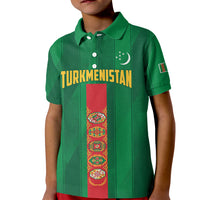 Personalized Turkmenistan Kid Polo Shirt Happy Independence Day