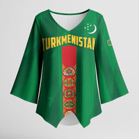 Personalized Turkmenistan Kimono Sleeve Blouse Happy Independence Day