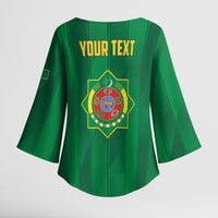 Personalized Turkmenistan Kimono Sleeve Blouse Happy Independence Day