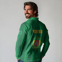 Personalized Turkmenistan Long Sleeve Polo Shirt Happy Independence Day