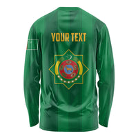 Personalized Turkmenistan Long Sleeve Shirt Happy Independence Day