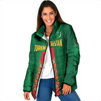 Personalized Turkmenistan Padded Jacket Happy Independence Day