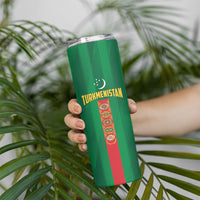 Personalized Turkmenistan Skinny Tumbler Happy Independence Day