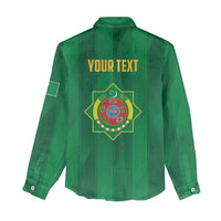 Personalized Turkmenistan Women Casual Shirt Happy Independence Day