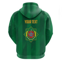Personalized Turkmenistan Zip Hoodie Happy Independence Day