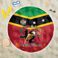 St Kitts and Nevis 42nd Independence Day Beach Blanket Country Above Self - Wonder Print Shop