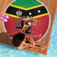 St Kitts and Nevis 42nd Independence Day Beach Blanket Country Above Self - Wonder Print Shop