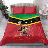 St Kitts and Nevis 42nd Independence Day Bedding Set Country Above Self - Wonder Print Shop