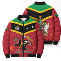 St Kitts and Nevis 42nd Independence Day Bomber Puffer Jacket Country Above Self LT01