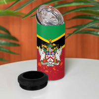 St Kitts and Nevis 42nd Independence Day 4 in 1 Can Cooler Tumbler Country Above Self - Wonder Print Shop
