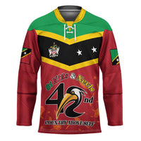 St Kitts and Nevis 42nd Independence Day Hockey Jersey Country Above Self LT01