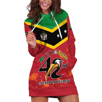 St Kitts and Nevis 42nd Independence Day Hoodie Dress Country Above Self LT01