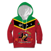 St Kitts and Nevis 42nd Independence Day Kid Hoodie Country Above Self LT01