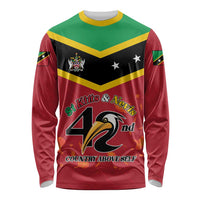 St Kitts and Nevis 42nd Independence Day Long Sleeve Shirt Country Above Self LT01