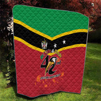 St Kitts and Nevis 42nd Independence Day Quilt Country Above Self - Wonder Print Shop