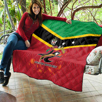 St Kitts and Nevis 42nd Independence Day Quilt Country Above Self - Wonder Print Shop