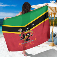St Kitts and Nevis 42nd Independence Day Sarong Country Above Self - Wonder Print Shop