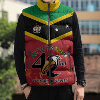 St Kitts and Nevis 42nd Independence Day Sleeveless Puffer Jacket Country Above Self LT01