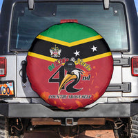 St Kitts and Nevis 42nd Independence Day Spare Tire Cover Country Above Self - Wonder Print Shop