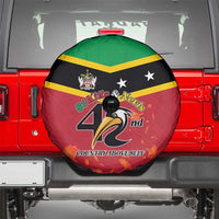 St Kitts and Nevis 42nd Independence Day Spare Tire Cover Country Above Self - Wonder Print Shop
