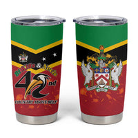 St Kitts and Nevis 42nd Independence Day Tumbler Cup Country Above Self - Wonder Print Shop