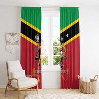 St Kitts and Nevis 42nd Independence Day Window Curtain Country Above Self - Wonder Print Shop