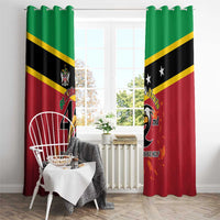 St Kitts and Nevis 42nd Independence Day Window Curtain Country Above Self - Wonder Print Shop