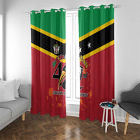 St Kitts and Nevis 42nd Independence Day Window Curtain Country Above Self - Wonder Print Shop