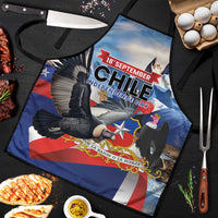 Chile Independence Day 18th September Apron Andean Condor Flying - Wonder Print Shop