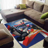 Chile Independence Day 18th September Area Rug Andean Condor Flying - Wonder Print Shop