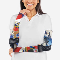 Personalized Chile Independence Day 18th September Arm Sleeves Andean Condor Flying - Wonder Print Shop