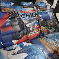 Chile Independence Day 18th September Back Car Seat Cover Andean Condor Flying - Wonder Print Shop
