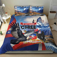 Chile Independence Day 18th September Bedding Set Andean Condor Flying - Wonder Print Shop