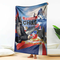 Chile Independence Day 18th September Blanket Andean Condor Flying - Wonder Print Shop