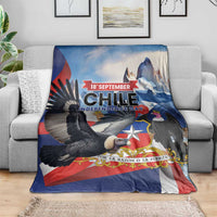 Chile Independence Day 18th September Blanket Andean Condor Flying - Wonder Print Shop
