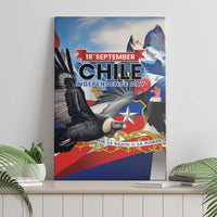 Chile Independence Day 18th September Canvas Wall Art Andean Condor Flying - Wonder Print Shop