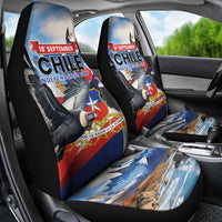 Chile Independence Day 18th September Car Seat Cover Andean Condor Flying - Wonder Print Shop