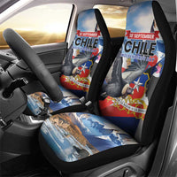 Chile Independence Day 18th September Car Seat Cover Andean Condor Flying - Wonder Print Shop
