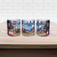 Personalized Chile Independence Day 18th September Ceramic Mug Andean Condor Flying - Wonder Print Shop