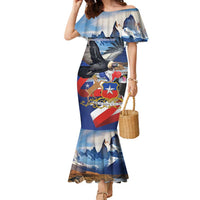 Personalized Chile Independence Day 18th September Family Matching Mermaid Dress and Hawaiian Shirt Andean Condor Flying - Wonder Print Shop