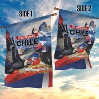 Chile Independence Day 18th September Garden Flag Andean Condor Flying - Wonder Print Shop